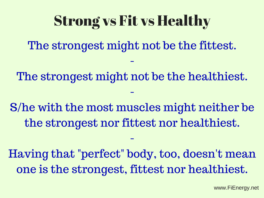 Strong vs Fit